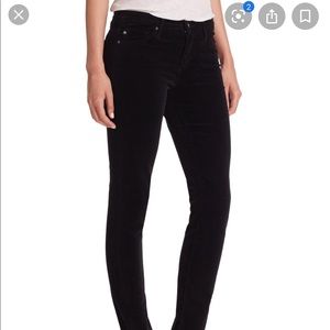 AG Prima Mid Rise Cigarette in black corduroy